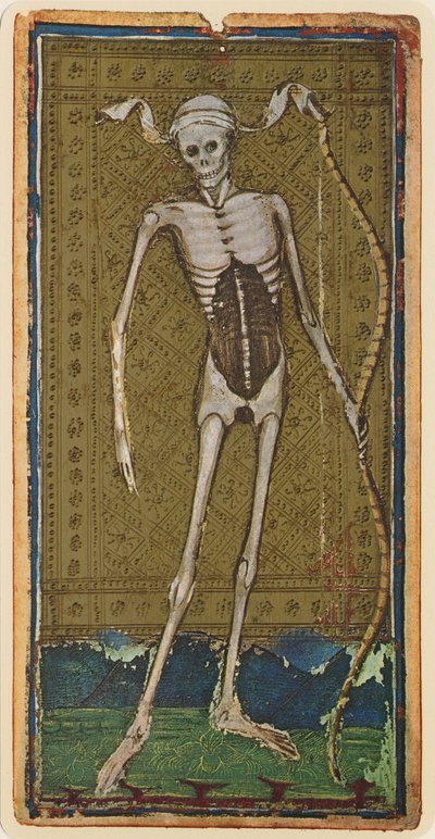Death, facsimile of a tarot card from the 